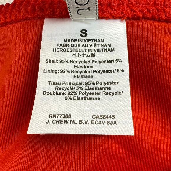 J Crew Women's Ronnie O-Ring Bikini Swim Bottom Small Red Beach - Picture 9 of 12